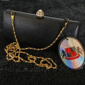 Urban Expressions Black Vegan Leather Clutch